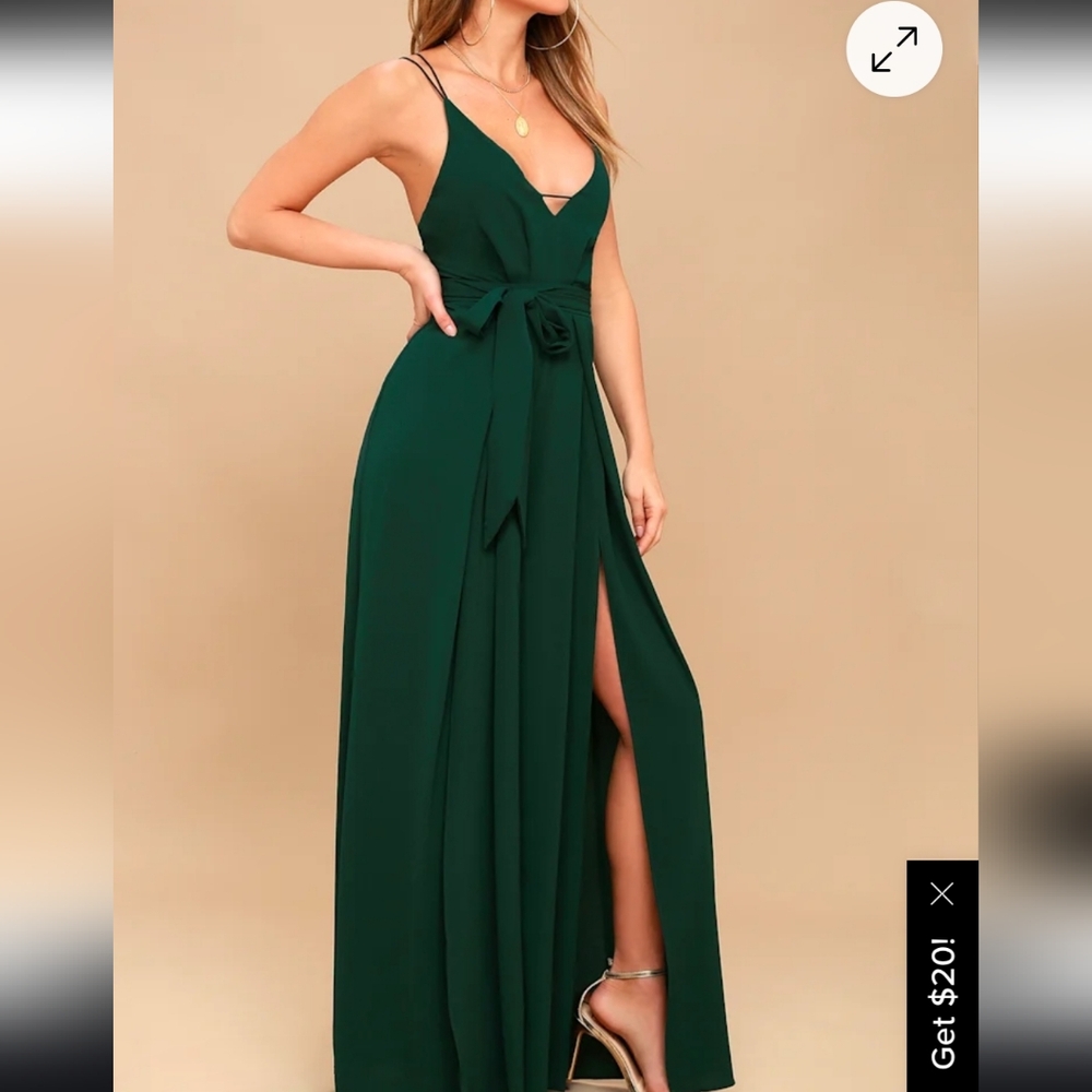 Lulu's Hype Dream Wide Leg Jumpsuit MEDIUM